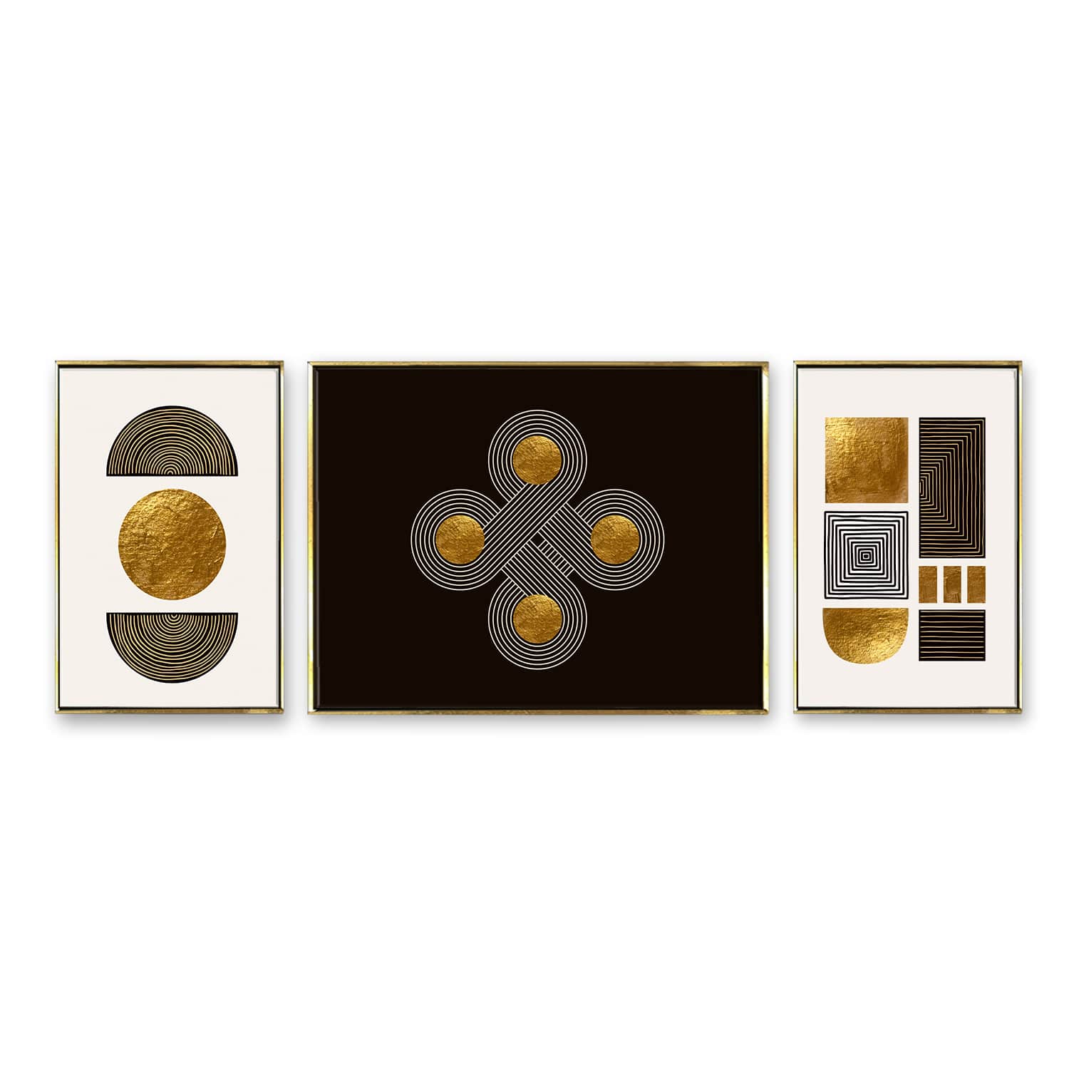 Fashionable modern Gold Circle