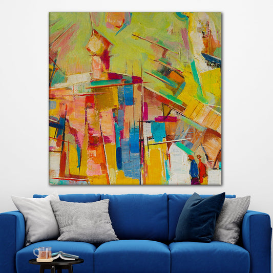 Abstract Framed Wall Art Painting For Home and Hotels Wall Decoration