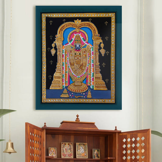 Tanjore Wall Art Large Size Canvas Painting For Home and Hotels Wall Decoration