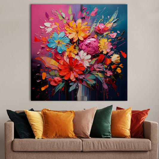 Enchanting Floral Wall Art: A Symphony of Nature's Elegance.