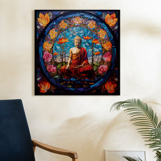 Lord Buddha Vastu Wall Art Painting For Home and Office Wall Decoration