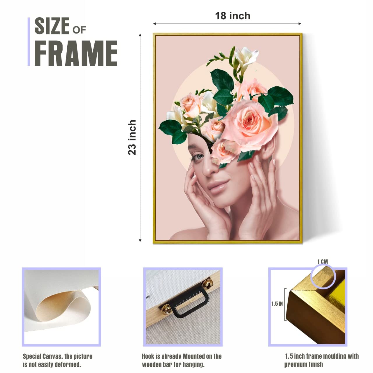 Gold Frame Canvas Painting