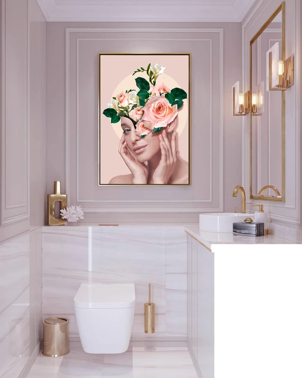 Gold Frame Canvas Painting