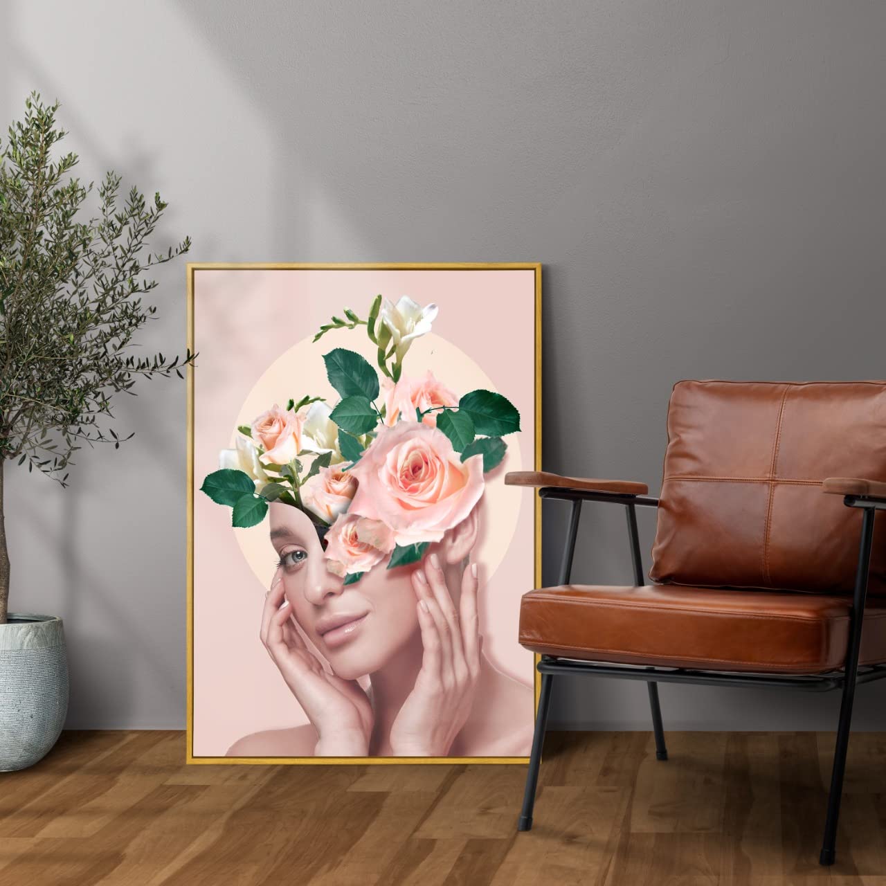 Gold Frame Canvas Painting
