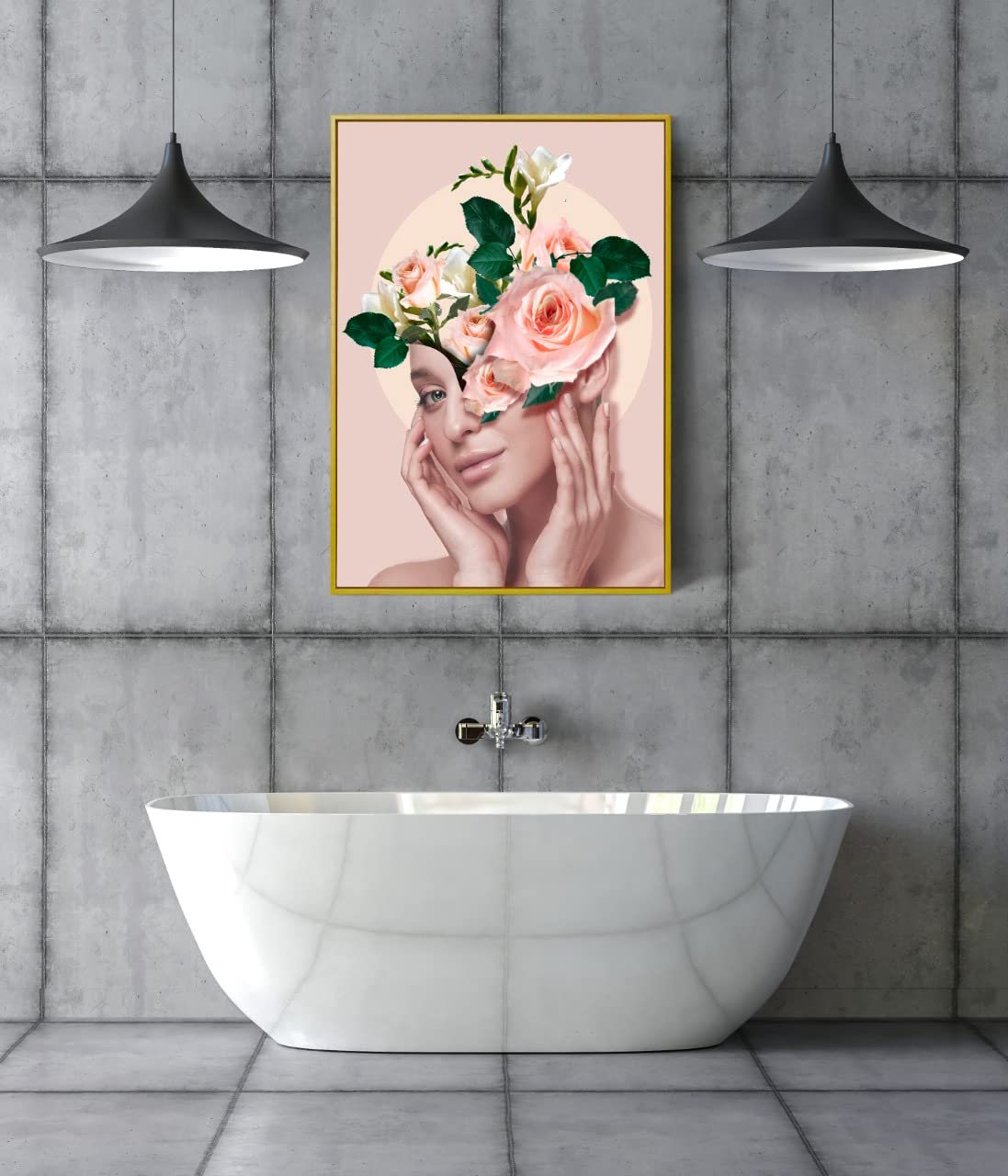 Gold Frame Canvas Painting